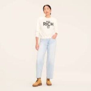 ~Women's Graphic Print Pullover Sweatshirt - Woolrich Cream~XXS~NWT's